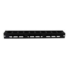 StarTech.com 1U Horizontal Finger Duct Rack Cable Management Panel with Cover