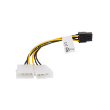 LANBERG HDD 2x Molex (M / F) 3 PIN na BTX 6 PIN PSU kabel 15cm