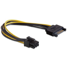 Delock napájecí kabel SATA 15 pin na 6 pin PCI Express