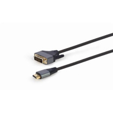 Gembird kabel HDMI (AM) na DVI (M), 4K, Premium Series, 1.8 m, černý