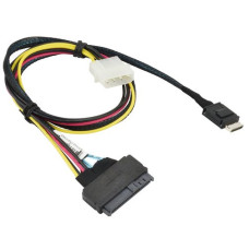 Supermicro 55cm OCuLink to U.2 PCIE SFF-8639 with Molex Power Cable