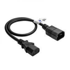 Akyga kabel prodlužovací napájecí k PC, 250V, IEC C13 / C14, 0,5m