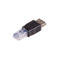 Akyga adaptér USB-AM/USB-AM/ABS/cerná