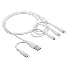 Akyga Kabel USB-A + USB-C / USB-C + USB Micro B + Lightning 1.2m AK-USB-52