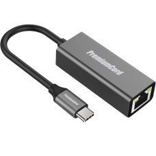 PremiumCord Převodník USB-C na Gigabit kon. RJ45