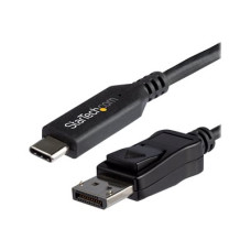 StarTech.com 6ft/1.8m USB C to DisplayPort 1.4 Cable, 4K/5K/8K USB Type-C to DP 1.4 Alt Mode Video Adapter Converter, HBR3/HDR/DSC, 8K 60Hz DP 1.4 Monitor Cable for USB-C and Thunderbolt 3