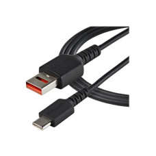 StarTech.com 3ft (1m) Secure Charging Cable, USB-A to USB-C Data Blocker Charge-Only Cable, No-Data Power-Only Charger Cable for Phone/Tablet, Data Blocking USB Protector Adapter Cable