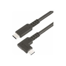 StarTech.com 3ft (1m) Rugged Right Angle USB-C Cable, USB 10 Gbps, USB C to C Data Transfer Cable, 4K 60Hz DP Alt Mode, 100W Power Delivery