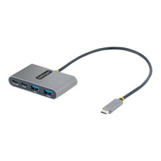 StarTech.com 4-Port USB-C Hub with 100W Power Delivery Pass-Through Charging, 2x USB-A + 2x USB-C, 5Gbps, USBC Hub w/ 1ft (30cm) Long Cable, Portable Laptop USB Type-C to USB-A/C Hub