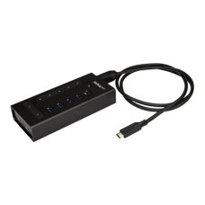 StarTech.com 7 Port USB C Hub, USB Type-C to 2x USB-C/5x USB-A, Moutable Metal Hub, USB 3.0, SuperSpeed 5Gbps USB 3.1/USB 3.2 Gen 1, Self Powered, BC 1.2 Fast Charge, 5 x USB-A, 2 x USB-C