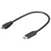 PremiumCord adaptér USB-C - microUSB 2.0, 0,2m