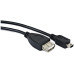 Kabel USB AF/mini BM,OTG,15cm pro tab. a tel.