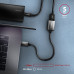 AXAGON RUCM-AFAC, kabelová redukce USB-C male <-> USB-A female, 20cm, USB 3.2 Gen 1, 3A, ALU