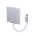 GEMBIRD Multi-adapter USB typu C, stříbrný