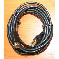 Kabel GEMBIRD USB A-B 1,8m 2.0 HQ Black, zlacené kontakty