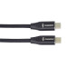 PremiumCord Kabel USB-C M/M, 240W 480Mbps černý bavlněný oplet, 1,5m