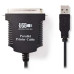 NEDIS kabel USB k tiskárně/ USB 2.0 A zástrčka - 36-pinová zástrčka Centronics/ černý/ 2m