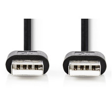NEDIS kabel USB 2.0/ zástrčka A - zástrčka A/ černý/ bulk/ 2m