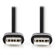 NEDIS kabel USB 2.0/ zástrčka A - zástrčka A/ černý/ bulk/ 3m