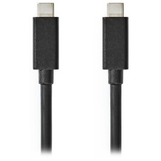 NEDIS kabel USB 3.2/ zástrčka USB-C - zástrčka USB-C/ 20 Gbps/ poniklovaný/ černý/ 1m