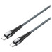 Colorway Datový Kabel USB-C/ USB-C/ 3A/ Fast Charging 65W/ 1m/ Šedivý