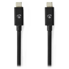 NEDIS kabel USB 4.0 Gen 3x2/ USB-C zástrčka - USB-C zástrčka/ 8K/ černý/ 2m