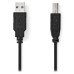 NEDIS kabel USB 2.0/ zástrčka USB-A - zástrčka USB-B/ k tiskárně apod./ černý/ 5m