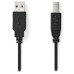 NEDIS kabel USB 2.0/ zástrčka USB-A - zástrčka USB-B/ k tiskárně apod./ černý/ 2m