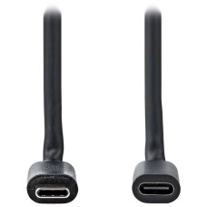 NEDIS prodlužovací kabel USB 3.2 Gen 1/ USB-C zástrčka - USB-C zásuvka/ kulatý/ černý/ 1m