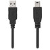 NEDIS kabel USB 2.0/ zástrčka USB-A - zástrčka USB Mini-B 5 pinů/ černý/ bulk/ 3m