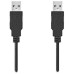 NEDIS kabel USB 2.0/ zástrčka USB-A - zástrčka USB-A/ černý/ bulk/ 1m