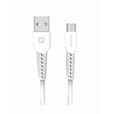 Data kabel SWISSTEN microUSB 1m, bílá