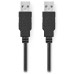 NEDIS kabel USB 2.0/ zástrčka USB-A - zástrčka USB-A/ černý/ bulk/ 3m