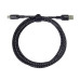 PremiumCord kabel USB-C - USB 3.0 A (USB 3.2 generation 1, 3A, 5Gbit/s) bavlněný oplet a hliníkové konektory 3m