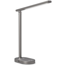 CONNECT IT SHINE stolní LED lampička,USB výstup, ŠEDÁ