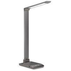 CONNECT IT BRIGHT stolní LED lampička, USB-A výstrup, ŠEDÁ