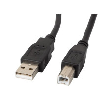 LANBERG USB-A(M)->USB-B(M) 2.0 KABEL 1M ČERNÝ FERITOVÝ