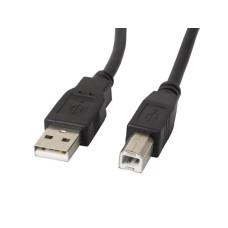 LANBERG USB-A (M) na USB-B (M) 2.0 kabel 1,8m, černý