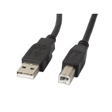 LANBERG USB-A (M) na USB-B (M) 2.0 kabel 3m, černý