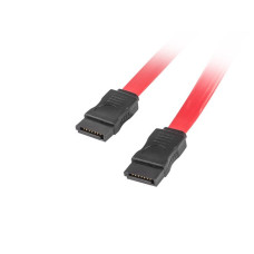 LANBERG SATA III datový kabel (6GB/S) F / F 50cm, červený