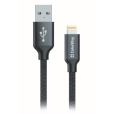 Colorway Datový Kabel USB-Apple Lightning/ 2.1A/ 1m/ Černý