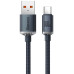 Baseus CAJY000401 Crystal Shine Series Datový Kabel USB - USB-C 100W 1,2m Black