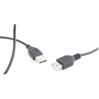 Gembird USB 2.0 extension cable, 0.75 m, black