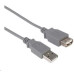 PremiumCord USB 2.0 kabel prodlužovací, A-A, 5m