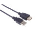 PremiumCord USB 2.0 kabel prodlužovací, A-A, 1m, černý