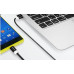 ADATA Micro USB kabel pletený 1m černý