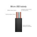 Kabel AVACOM MIC-120K USB - Micro USB, 120cm, černá