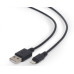 Kabel CABLEXPERT USB 2.0 Lightning (IP5 a vyšší) nabíjecí a synchronizační kabel, 1m, černý