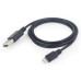 Kabel CABLEXPERT USB 2.0 Lightning (IP5 a vyšší) nabíjecí a synchronizační kabel, 1m, černý
