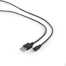 Kabel CABLEXPERT USB 2.0 Lightning (IP5 a vyšší) nabíjecí a synchronizační kabel, 1m, černý